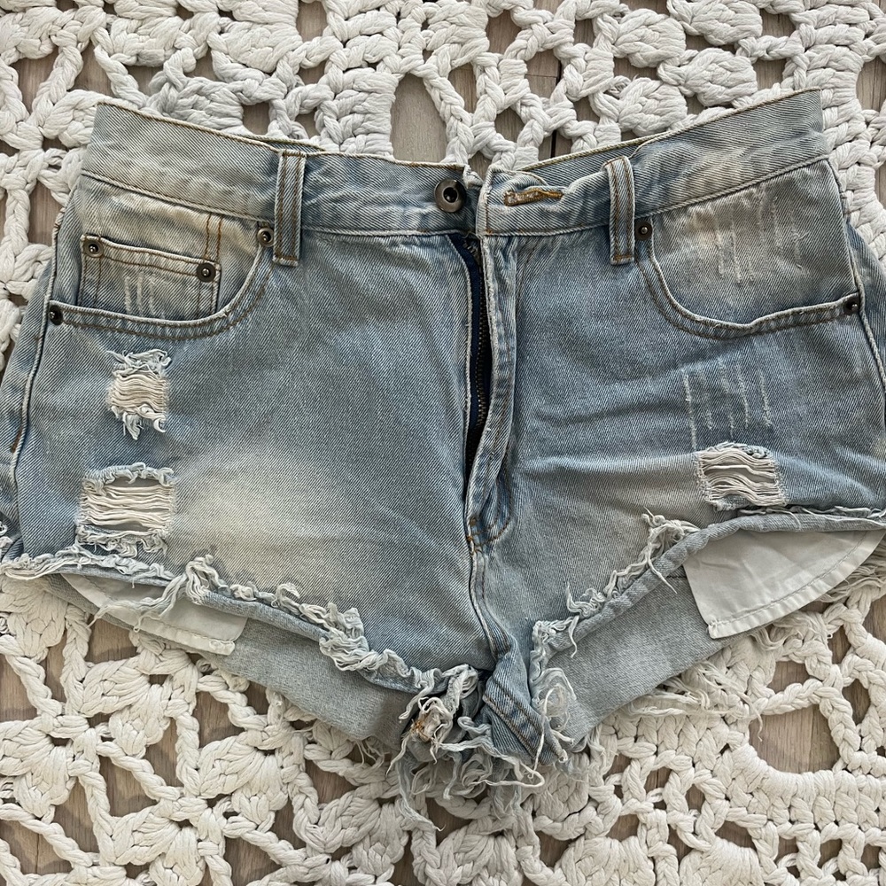 Tiger Mist Jean Shorts